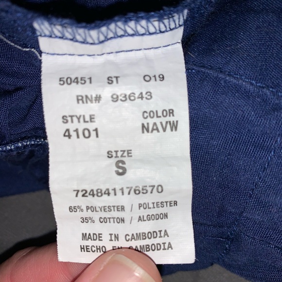 Navy blue scrub bottoms - Picture 3 of 5